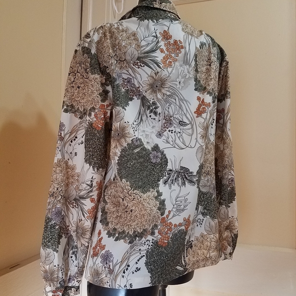 Lady Arrow Vtg Button Down Floral Top - Picture 3 of 5